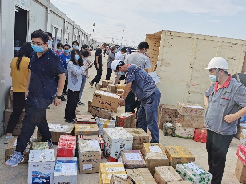 支援物资顺利抵达太阳集团tcy8722泰国工厂